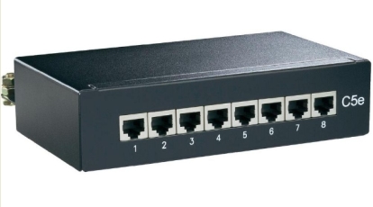 פנל מלא 8 שקעים  RJ 45 CAT5e 