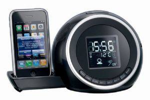 שעון רדיו סטריאו ל-iPhone / iPod